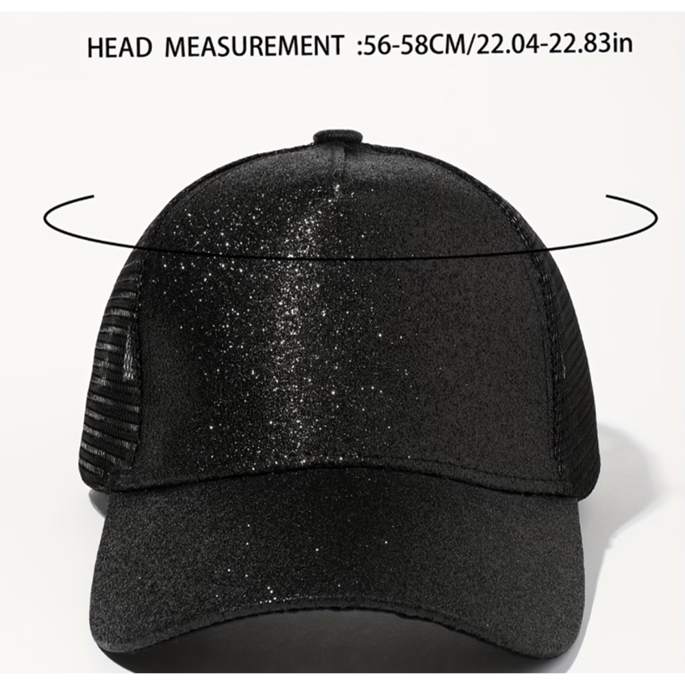 Glitter Cap - Black