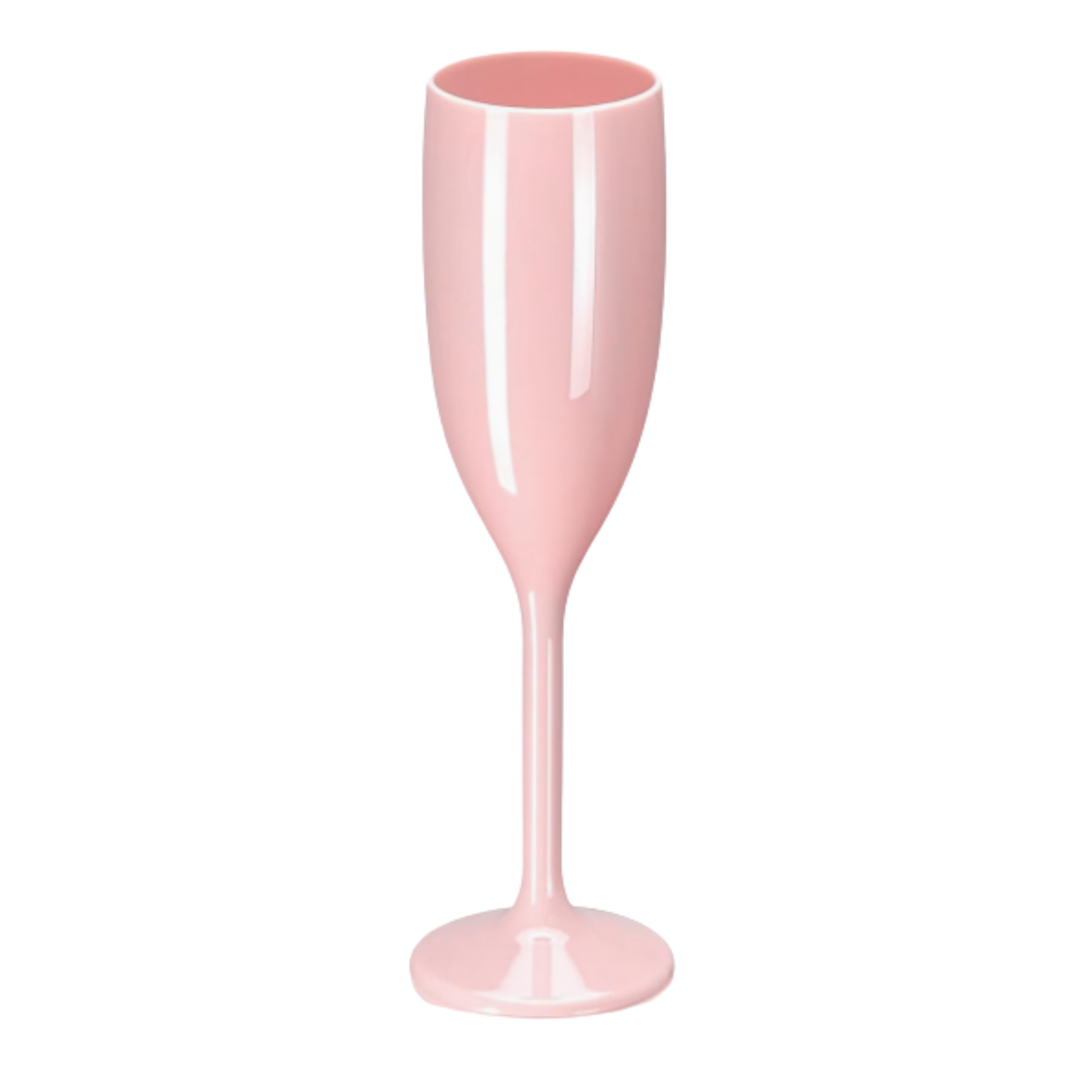Pink Acrylic Champagne Flutes