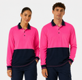 Personalised Hi Vis Long Sleeve - Neon Pink