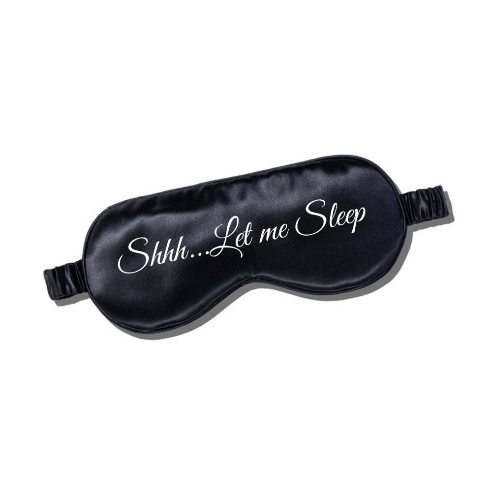 Satin Sleep Mask - Black