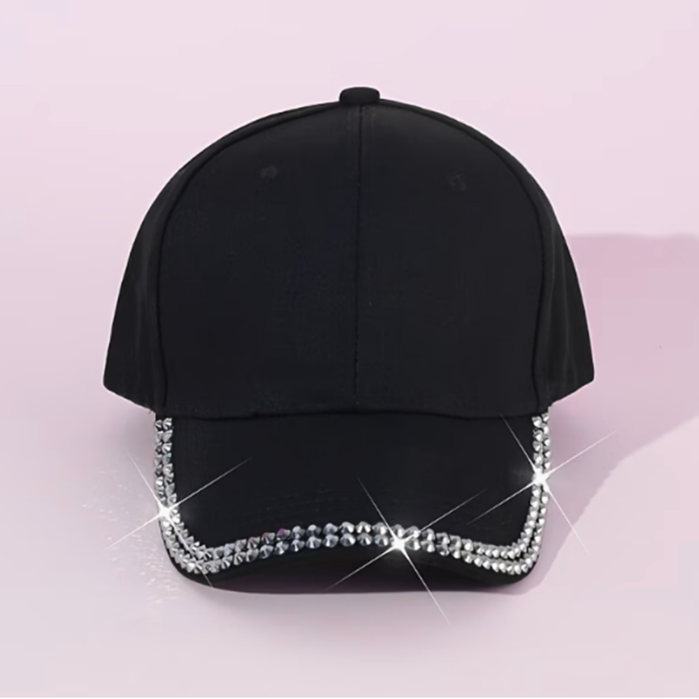 Black Bling Feature Cap