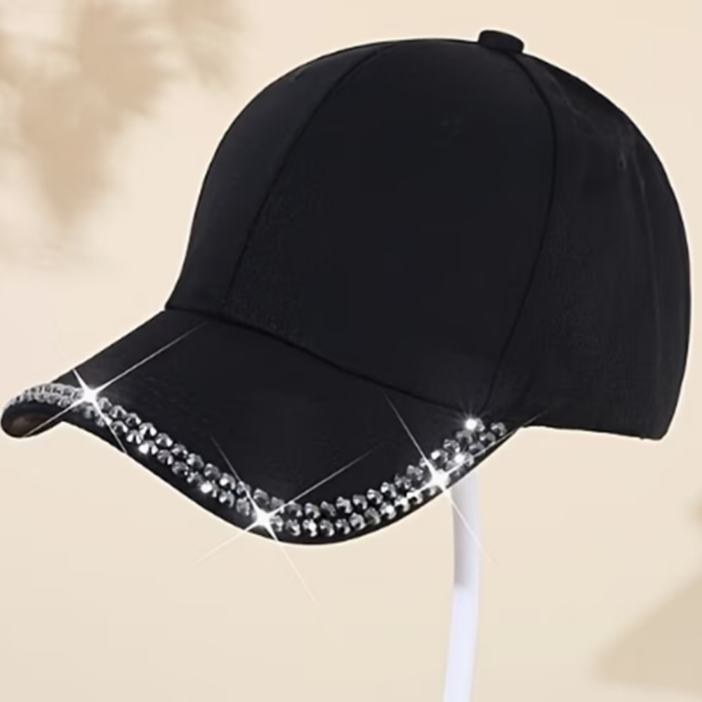 Black Bling Feature Cap
