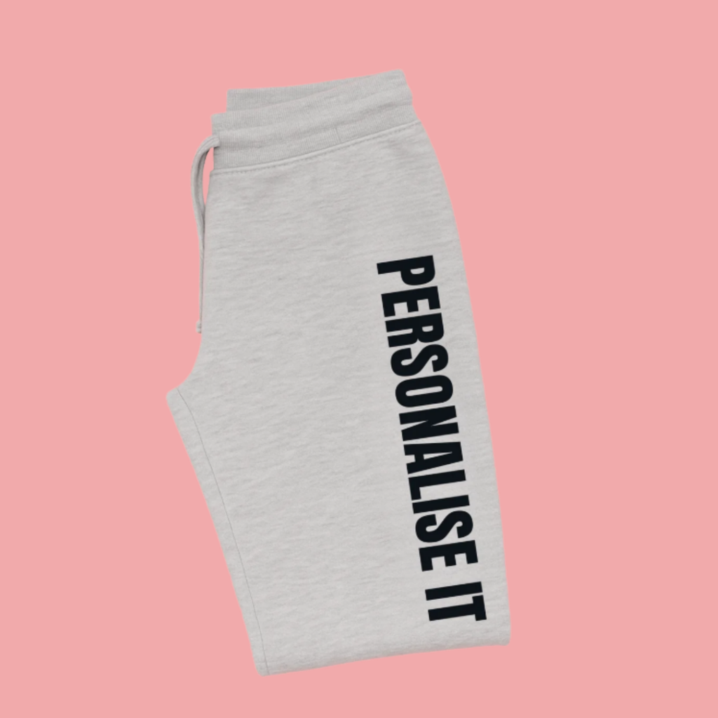 Personalised Track Pants - Grey Marle