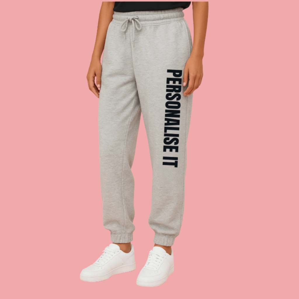 Personalised Track Pants - Grey Marle