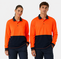Personalised Hi Vis Long Sleeve - Neon Orange