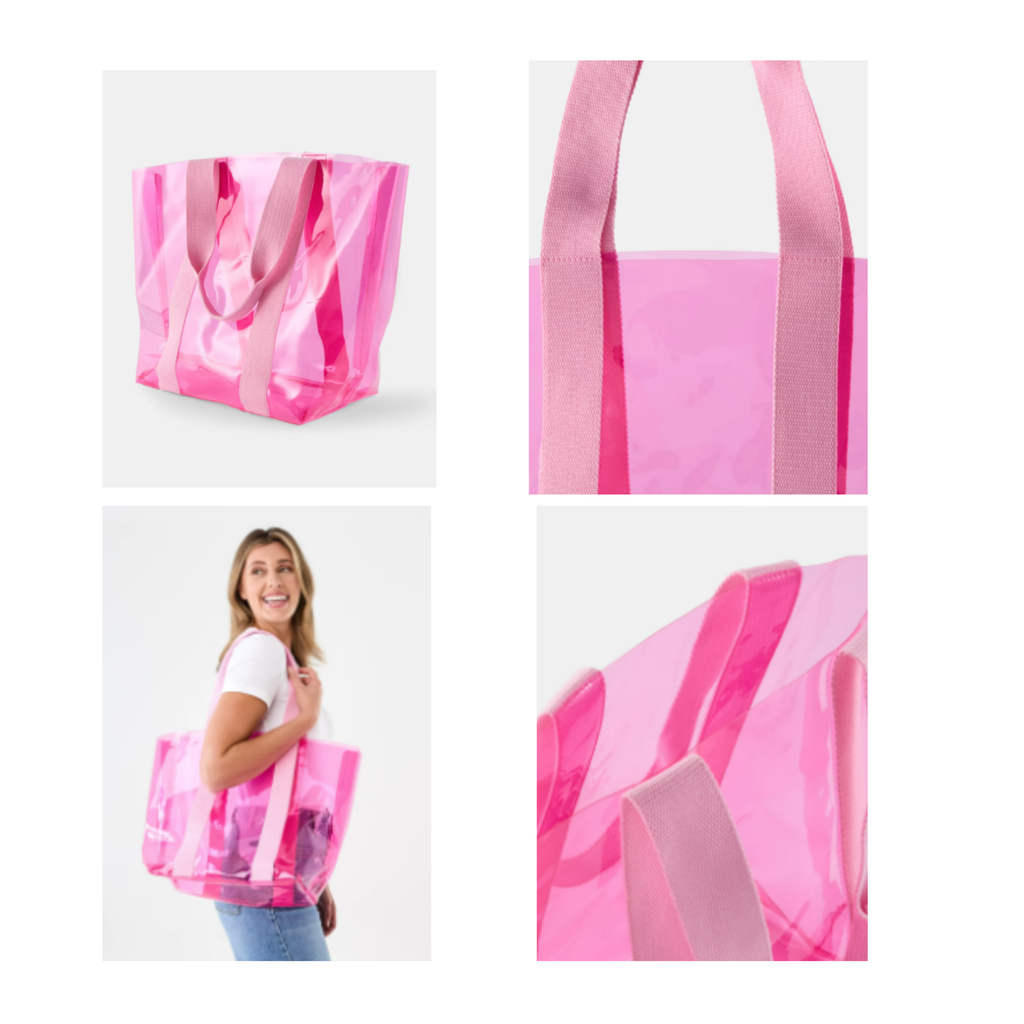 Pink Jelly Tote Bags