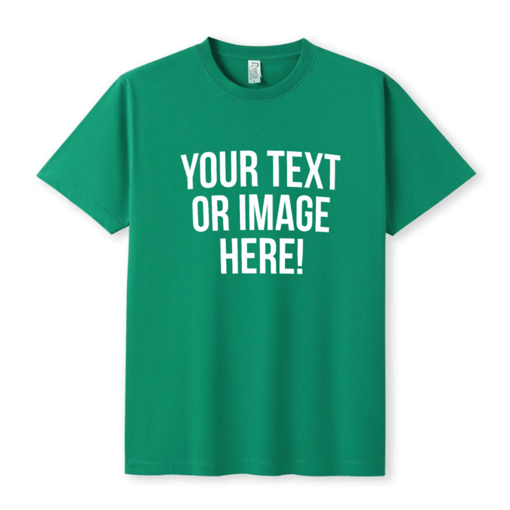 Simpli Must Have TShirt Personalised Custom Print Emerald Green Tshirts - Personalise with your design