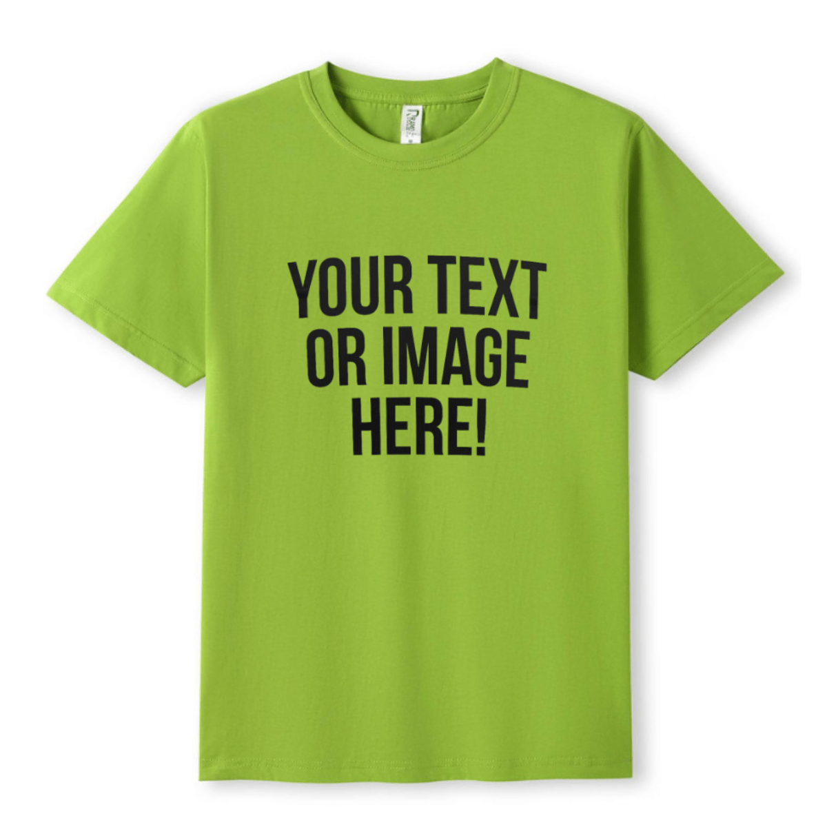Simpli Must Have TShirt Personalised Custom Print Lime Tshirts - Personalise with your design