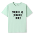 Simpli Must Have TShirt Personalised Custom Print Mint Green Tshirts - Personalise with your design