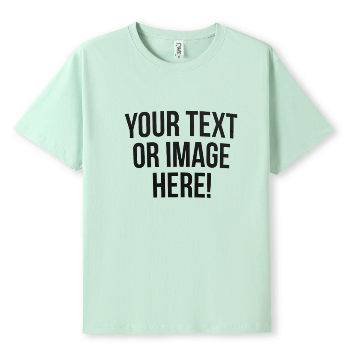 Simpli Must Have TShirt Personalised Custom Print Mint Green Tshirts - Personalise with your design