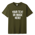 Simpli Must Have TShirt Personalised Custom Print Olive Tshirts - Personalise with your design