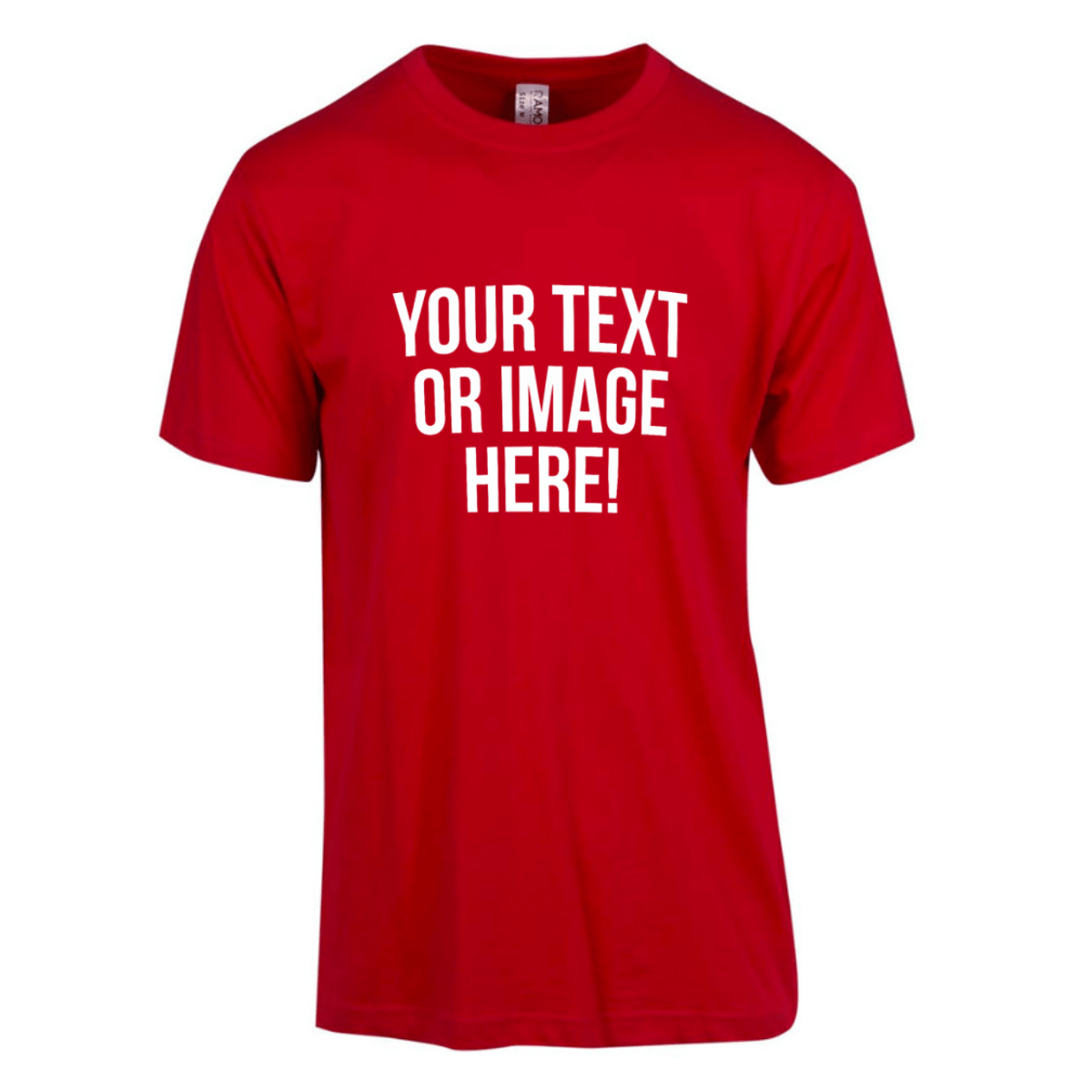 Simpli Must Have TShirt Personalised Custom Print Red Tshirts - Personalise with your design