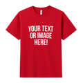 Simpli Must Have TShirt Personalised Custom Print Red Tshirts - Personalise with your design