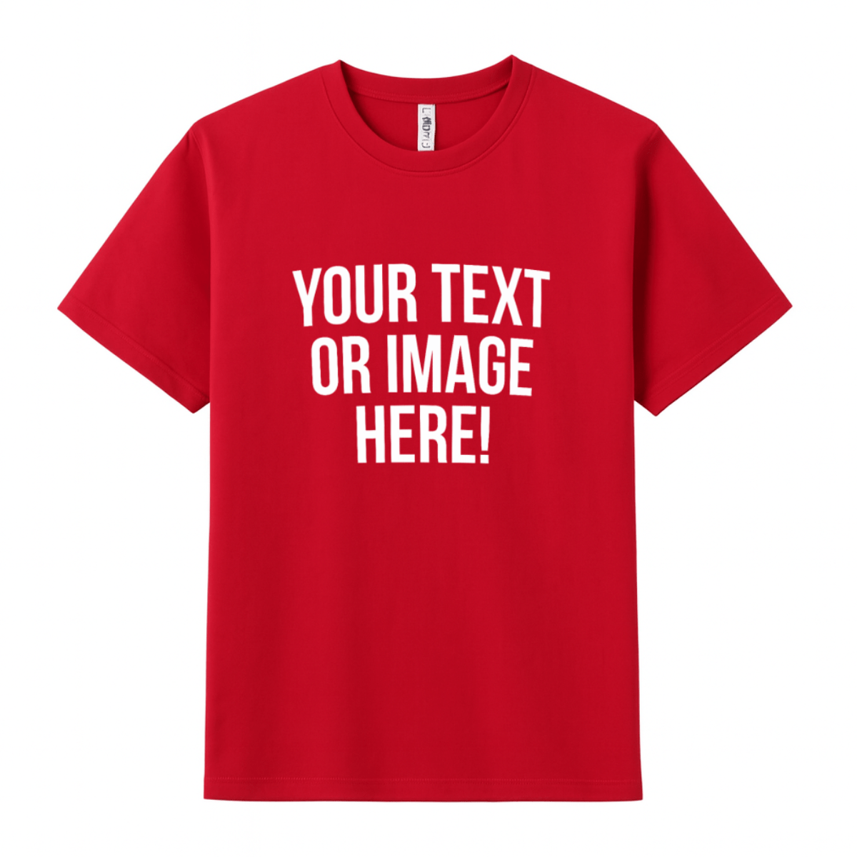 Simpli Must Have TShirt Personalised Custom Print Red Tshirts - Personalise with your design