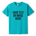 Simpli Must Have TShirt Personalised Custom Print Turquoise Tshirts - Personalise with your design