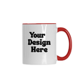 Simpli Personalised Mug 325ml White & Red - Customised Coffee Cup