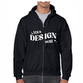 SimpliMust Jumper Personalised Zip Hoodie - Black
