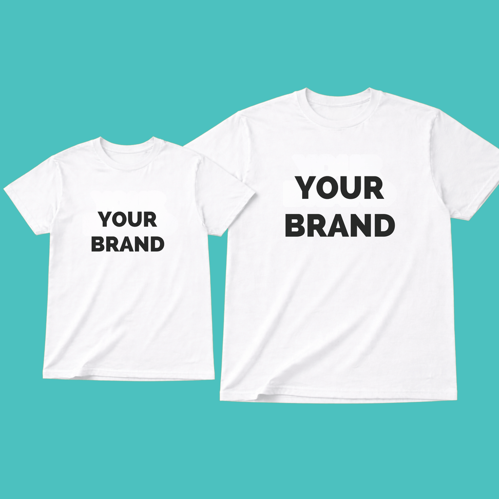 SimpliMust tshirt Personalised Tshirt - White Unisex Crew Neck