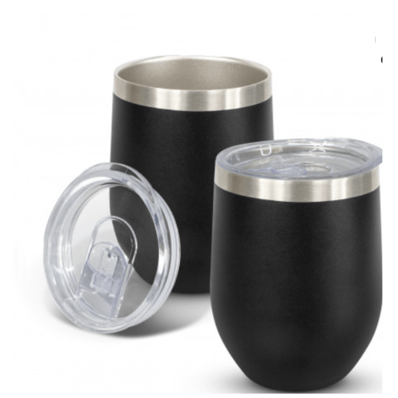SimpliMust Tumblers Personalised Black 12oz Wine Tumbler