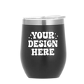 SimpliMust Tumblers Personalised Black 12oz Wine Tumbler